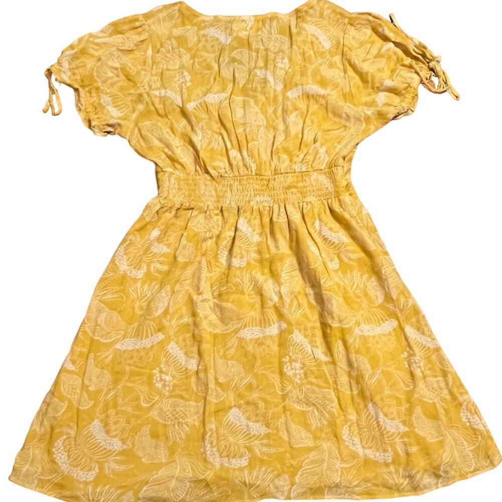 Urban Outfitters Yellow Floral Midi Dress - Picture 2 of 6